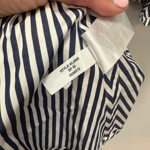 NWT! J.Crew Delilah dress in striped classic cotton poplin.Women’s Size 3X. $148 - Picture 9 of 10